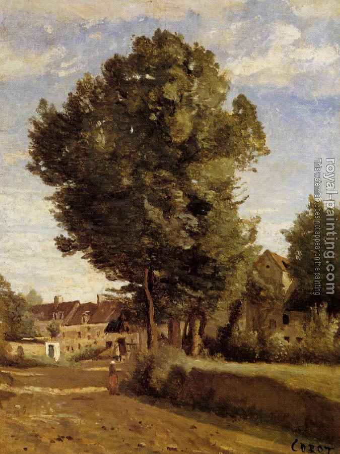 Jean-Baptiste-Camille Corot : A Village near Beauvais